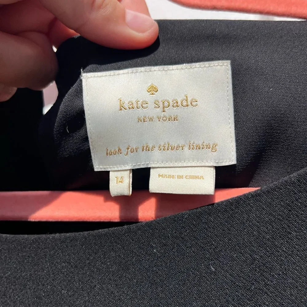 Kate Spade Sequin Beaded Fringe Hem Shift Dress